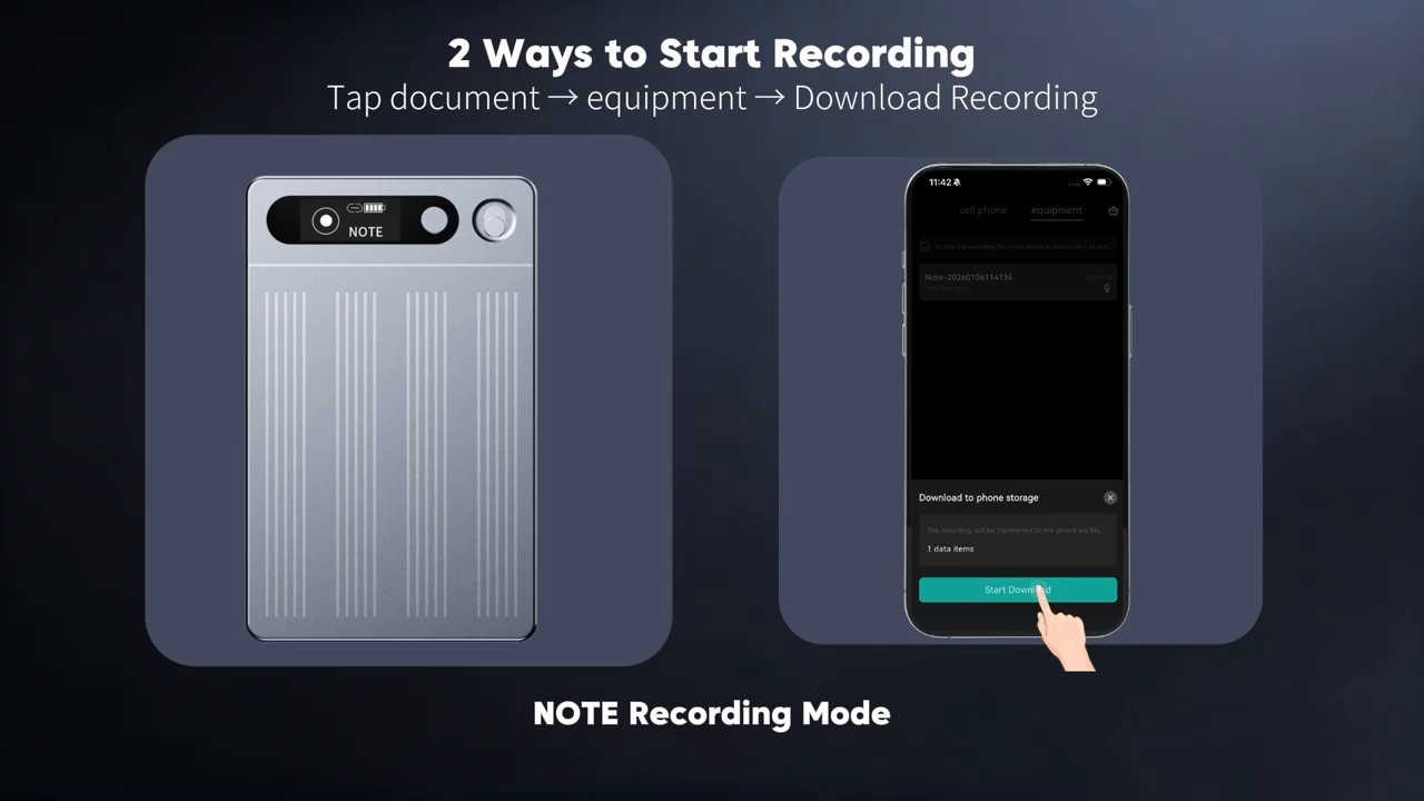 AI Recorder app interface